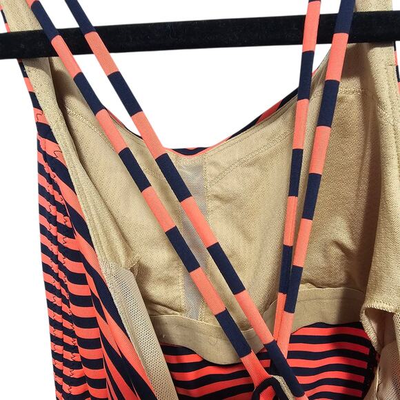 Lululemon Athletica Free To Be Classic Light Flare Inkwell Sea Stripe Tank Top 6 - Picture 6 of 9